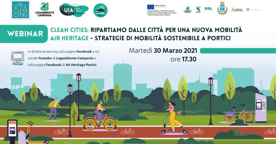 Ripartiamo dalle città per una nuova mobilità – Strategie di mobilità sostenibile a Portici: segui il webinar