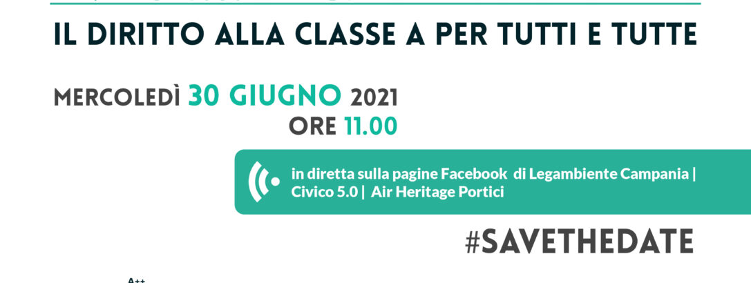 Air Heritage incontra Civico 5.0: “La qualità dell’abitare. Il diritto alla Classe A per tutti e tutte”. Domani l’evento on line